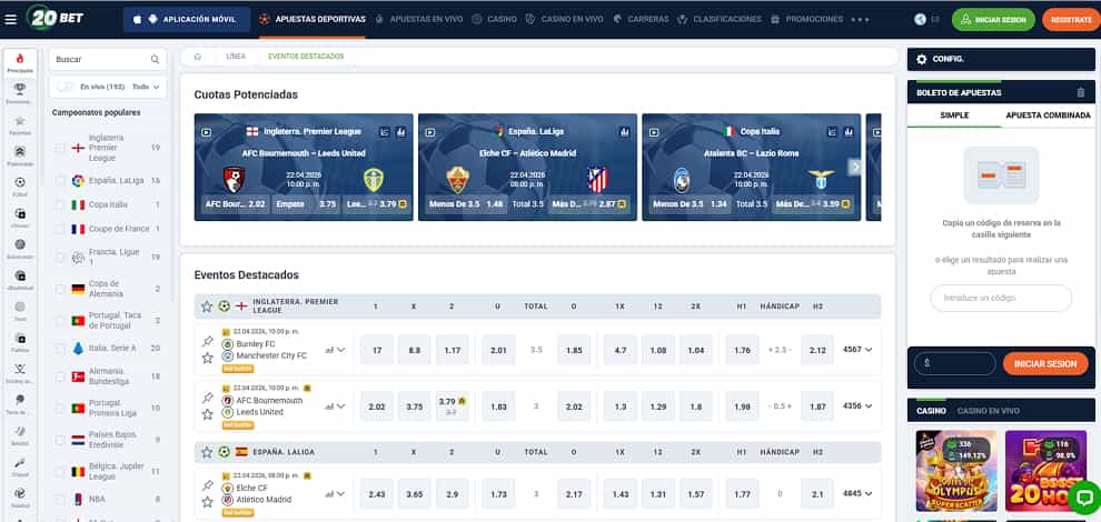 20Bet Deportes Uruguay